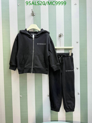 Givenchy Kids' Black Cotton Blend Tracksuit Set, Stylish and Comfortable