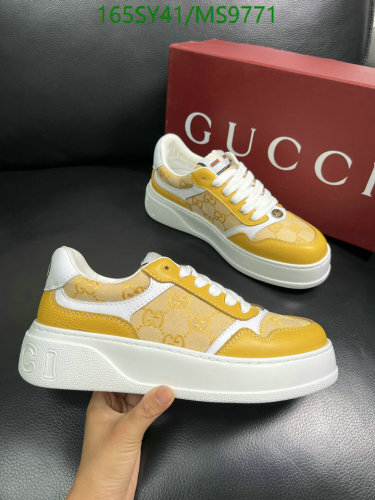 Gucci Men's Sneakers in Yellow Cowhide Leather, Size EU38-45 - MS9771