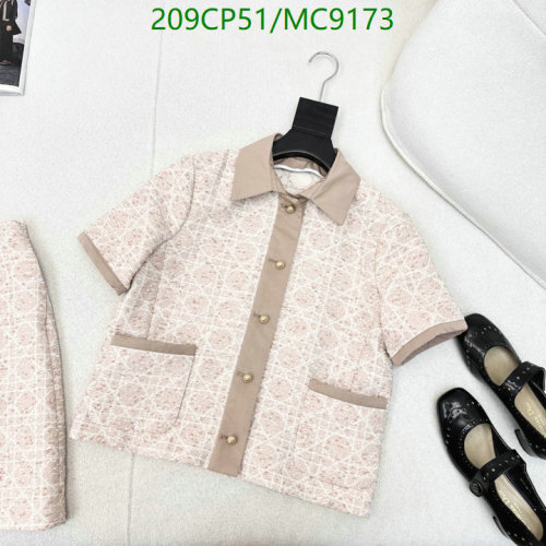 Dior Women's Suit Short Sleeve Top and Skirt Set - Clothing Code: MC9173