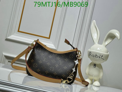 Louis Vuitton Coated Canvas & Genuine Leather Hobo Bag, 20.5 x 17 x 8 cm 5 Louis Vuitton Coated Canvas & Genuine Leather Hobo Bag, 20.5 x 17 x 8 cm