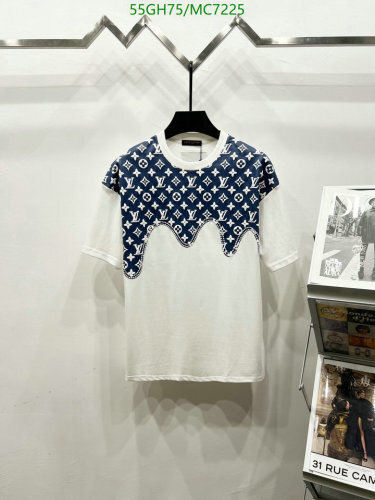 Louis Vuitton Monogram Drip T-Shirt - Short Sleeve, Casual Cotton Tee