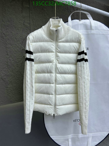 Moncler White Down Knit Sleeve Jacket, Unisex, Sizes S-2XL, MC7858 7 Moncler White Down Knit Sleeve Jacket, Unisex, Sizes S-2XL, MC7858