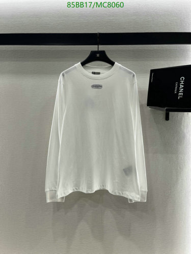 Dior White Cotton Long-Sleeve T-Shirt - Modern Style, Comfortable Fit
