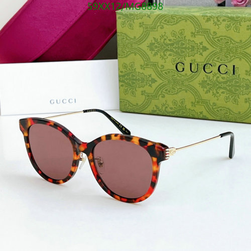 Gucci Women's Cat Eye Sunglasses Brown Frame with Brown Lens GG0898S