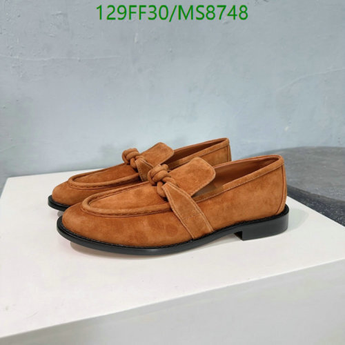 BV Women's Suede Loafers with Knot Detail - Stylish and Comfortable Shoes