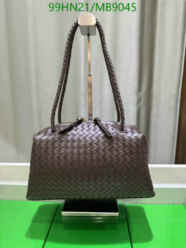 Bottega Veneta Brown Genuine Leather Handbag, 31*17*11.5cm, MB9045 Quality