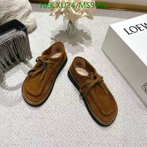 Loewe Women's Suede Casual Shoes, Lace-Up Style, EU Size 35-40, Brown