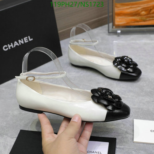 Chanel Women's Two-Tone Leather Ballet Flats with Flower Detail - Size EU34-42