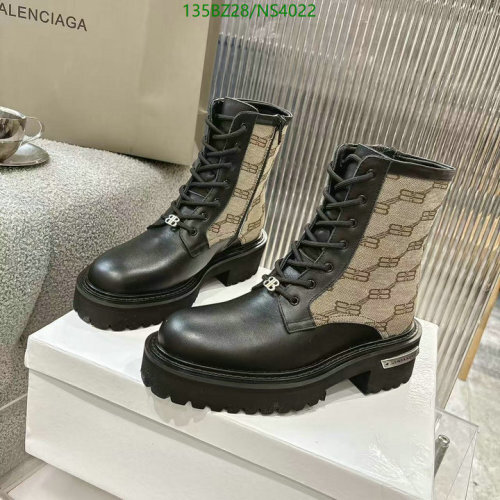 Balenciaga Women's Leather Lace-Up Boots - Stylish & Durable - EU35-41