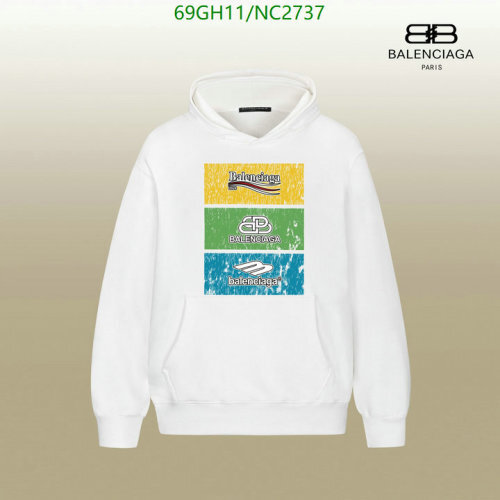 Balenciagaa Cotton Hoodie with Graphic Logo - Available in Sizes XS to XL