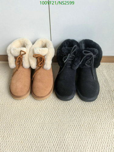 Women's Wool Boots NS2599, Cozy Lace-Up Ankle Boots, EU Sizes 35-41