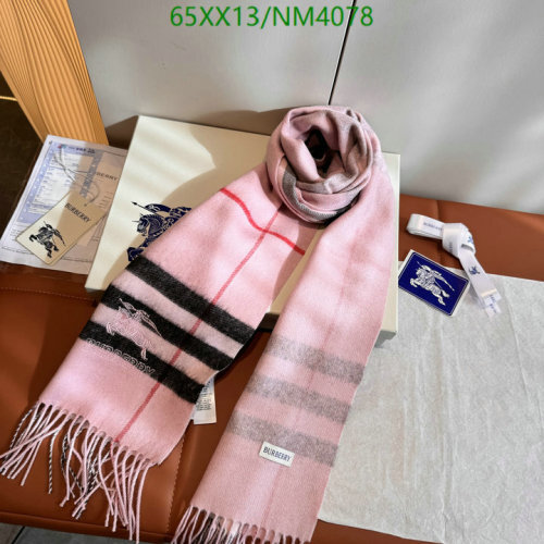 Burberry Cashmere Scarf, Pink, 30-180cm, Luxury Fashion Scarf For Women