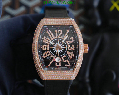 Franck Muller Rose Gold & Diamond Watch - Automatic Movement, Men's Luxury