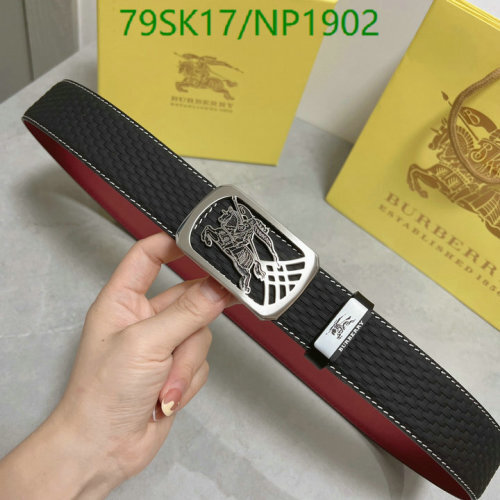 Burberry Cowhide Leather Belt with Iconic Knight Buckle - Stylish & Durable