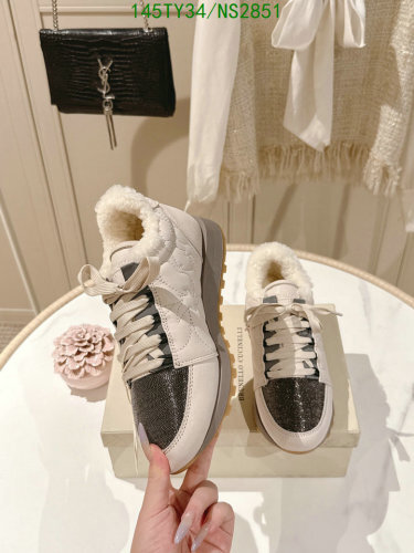 Brunello Cucinelli Women's Cowhide & Wool Sneakers - EU35-42