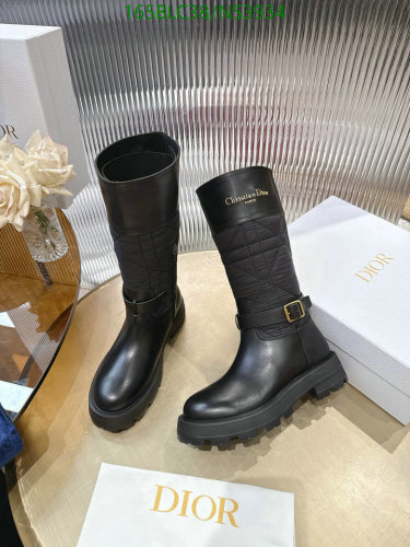 Elegant Dior Black Cowhide Women's Boots, EU 35-41, Stylish and Durable