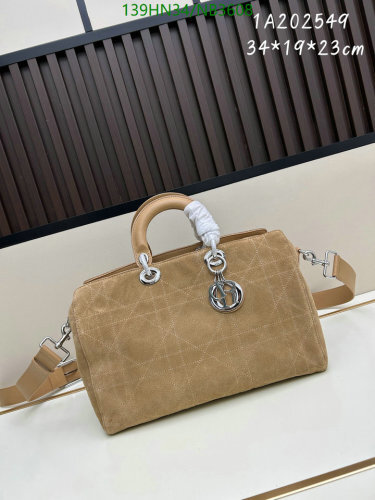 Dior Lady D-Joy Bag Latte Genuine Leather, 34*23*19cm