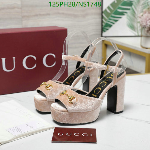 Gucci Women's Platform Heels Sheepskin Leather Sole EU35-42 - Pink