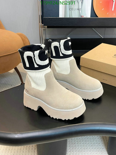 UGG Women's Classic Tellah Mini Platform Boot, Wool Blend, Ankle High