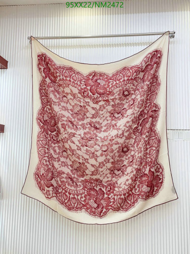 Loro Piana Scarf - Cashmere and Silk Blend, Floral Lace Pattern, 140x140cm