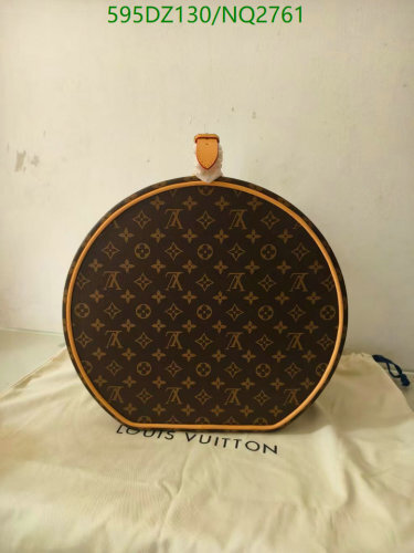Louis Vuitton Monogram Coated Canvas Hat Box, 38-18.5cm, Brown