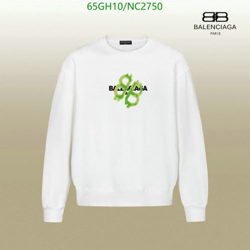 Balenciaga Cotton Sweatshirt With Dollar Sign Print, White, XS-XL