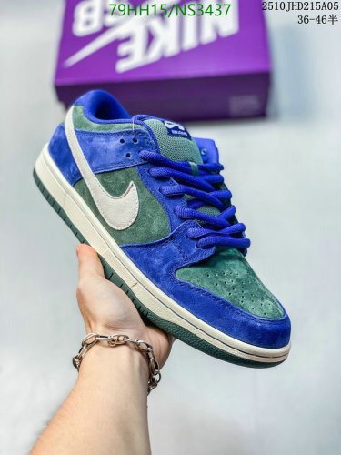 Nike Dunk Low Blue Green Suede Sneakers Unisex EU36-46, NS3437