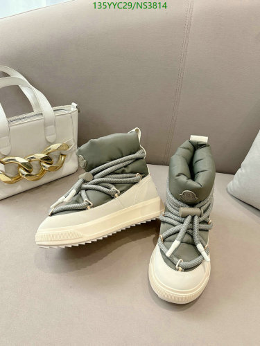 Moncler Cowhide & Down Fabric Boots - Unisex, EU35-45 - Style NS3814