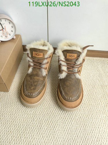 UGG Men's Shearling-Lined Lace-Up Boots - Stylish and Comfortable, Sizes EU39-45