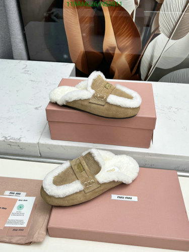 Miu Miu Women's Suede and Wool Slippers - Comfortable & Stylish, EU Size 35-41