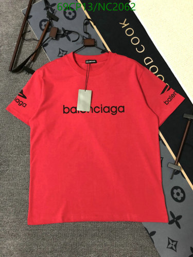 Balenciaga Red Cotton T-Shirt with Black Logo Print - Sizes S to XL