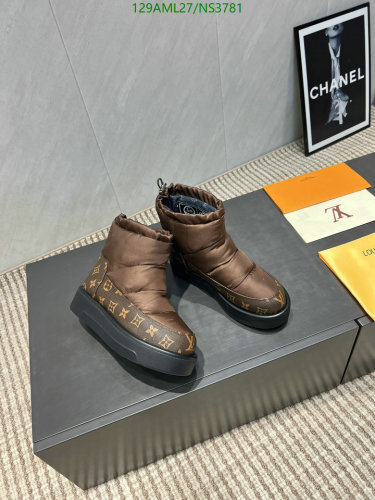 Louis Vuitton Women's Padded Ankle Boots in Brown with LV Monogram