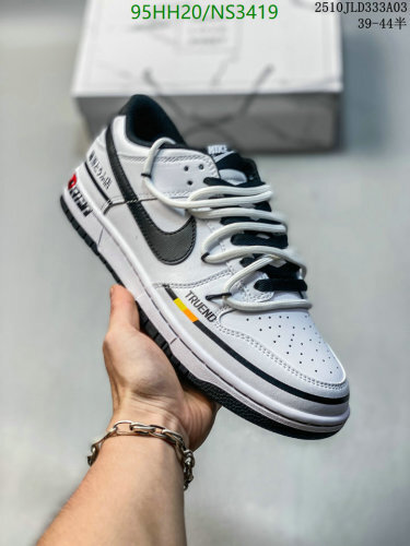 Nike Men's NS3419 Low-Top Leather Sneakers - White/Black, EU39-44