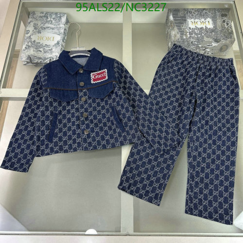Gucci Kids' Blue GG Denim Jacket & Pants Set - Sizes 110-160