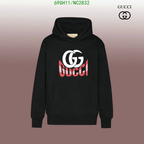 Gucci Cotton Hoodie with GG Logo - Black, XS to XL Available