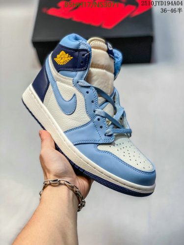 Air Jordan 1 High University Blue Sneakers, Comfortable and Stylish Unisex Shoes