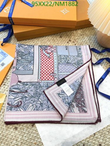 Louis Vuitton Cashmere and Silk Square Scarf 140 x 140 cm - NM1882