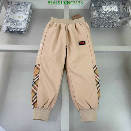 Burberry Kids Beige Check Panel Pants, Comfortable & Stylish Children's Apparel