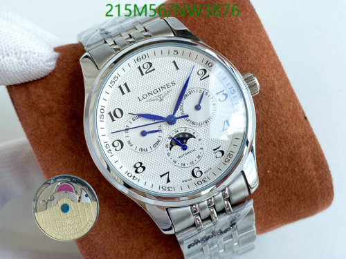 Longines Watch, Stainless Steel, 40mm, Elegant Design - NW3876
