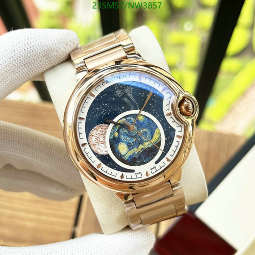 Cartier Watch, 44mm Stainless Steel, Mineral-Tempered Glass, Automatic Movement