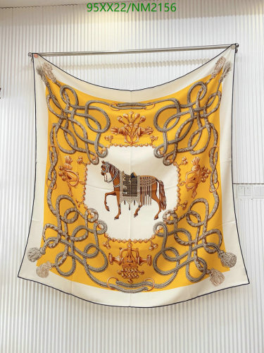 Elegant Hermess Silk Cashmere Scarf 140cm - Luxurious Shawl with Horse Design
