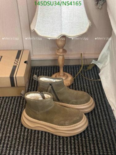 UGG Men's Classic Short Boots - Wool Lined, Rugged Sole - EU39-44