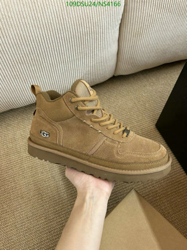 UGG Men's Suede Leather High-Top Sneakers, Casual Lace-Up Shoes - Size EU39-45