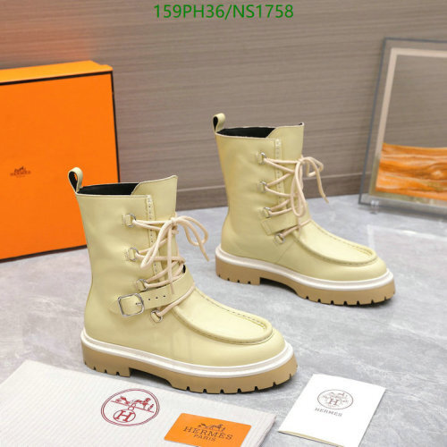 Hermès Women's Ankle Boots in Pale Yellow Sheepskin and Cashmere, EU Size 35-40