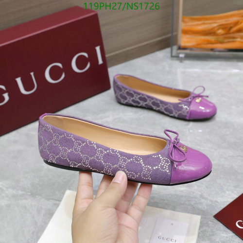 Gucci Women's Purple Ballet Flats with Bow Accent - Size EU35-42