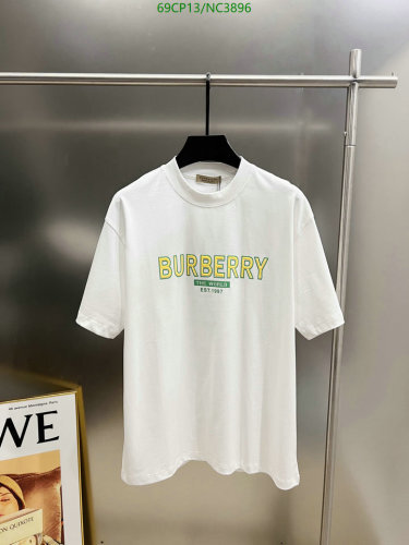 Burberry Unisex T-Shirt White Cotton Short Sleeve Round Neck Regular Fit 6 Burberry Unisex T-Shirt White Cotton Short Sleeve Round Neck Regular Fit