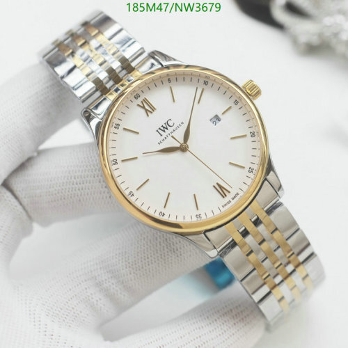 IWC Schaffhausen Two-Tone Stainless Steel Watch, 40mm - Elegant Design