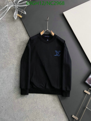 Louis Vuitton Black Cotton Sweatshirt with Signature Logo, Casual Style