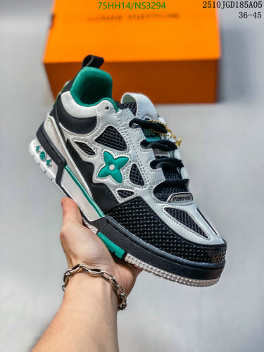 Louis Vuitton Unisex Sneakers Trendy Design Comfortable and Durable EU36-45