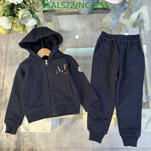 Moncler Kids Navy Blue Cotton Tracksuit - Stylish & Comfy Outfit